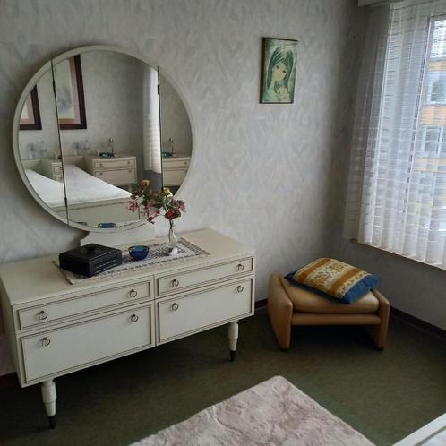 Vintage Commode met spiegel en 2 kastjes, Huis en Inrichting, Kasten | Ladekasten, Gebruikt, 100 tot 150 cm, 50 tot 100 cm, 25 tot 50 cm