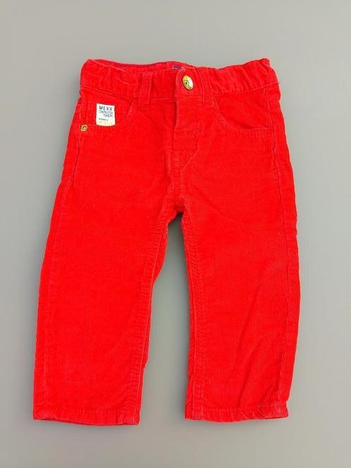 Broek in ribflueel (veloers) - maat 74 / 9-12 maand, Enfants & Bébés, Vêtements de bébé | Taille 74, Comme neuf, Garçon, Pantalon