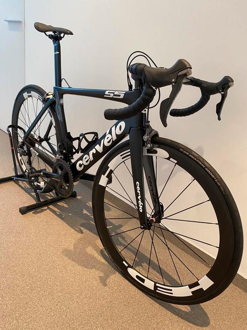 Cervelo S5 velgrem Shimano Ultegra Hed. wielset Continental, Fietsen en Brommers, Fietsen | Racefietsen, Zo goed als nieuw, Heren