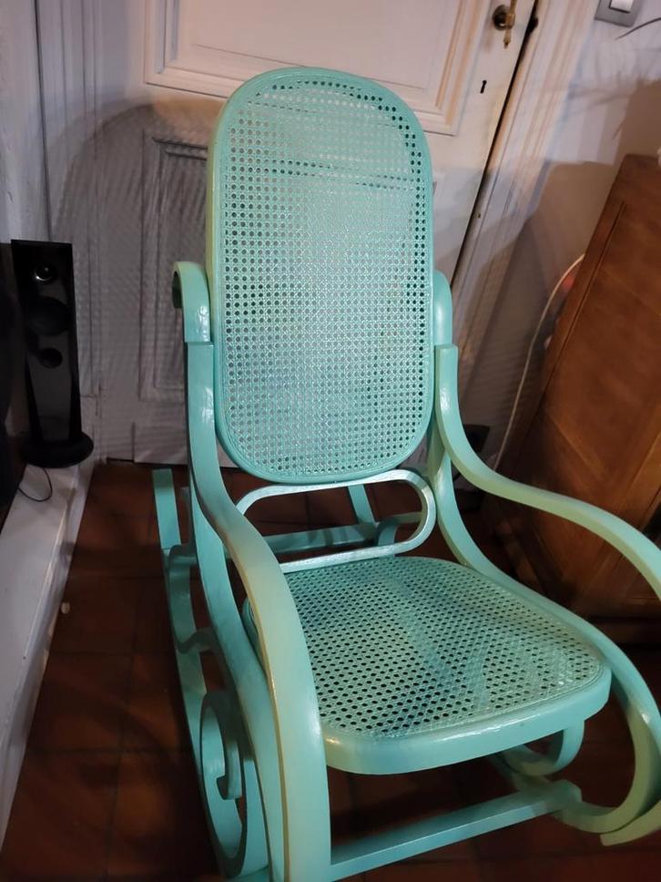 Mintgroene Schommel stoel, Maison & Meubles, Chaises, Enlèvement