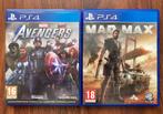 Marvel The Avengers & Mad Max pour PlayStation 4, Comme neuf, Aventure et Action, Enlèvement ou Envoi, Online