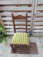 6 chaises anciennes, assise recouverte de velours, Enlèvement ou Envoi