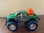Groene safari jeep met rosse kat 15 cm, Ophalen