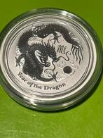 Pièce en argent 1/2 oz, série lunaire II, dragon 2012, Enlèvement ou Envoi, Monnaie en vrac, Argent