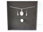 Opaal. Zilveren juwelen met opaal edelstenen. 925., Handtassen en Accessoires, Antieke sieraden, Overige typen, Met edelsteen