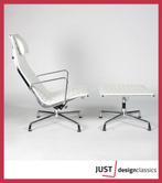 Vitra Eames ea124 & ea125 Wit Leder Chroom, Ophalen