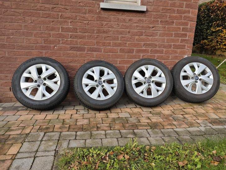 Alu velgen 5x108 met winterbanden, Auto-onderdelen, Banden en Velgen, Velg(en), Winterbanden, 16 inch, 205 mm, Personenwagen, Gebruikt