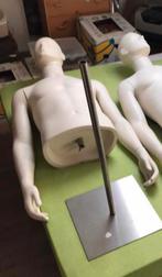 1 buste mannequin homme avec pied métallique., Zo goed als nieuw