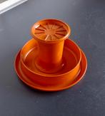 Bord en beker van Tupperware, Huis en Inrichting, Keuken | Tupperware, Ophalen of Verzenden, Zo goed als nieuw, Oranje