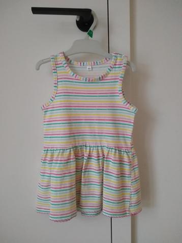 Jurk/kleedje gestreept multicolor maat 80 beschikbaar voor biedingen