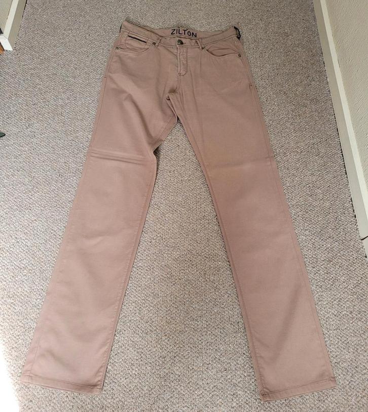 Broek merk Zilton, W32/L36..als nieuw, Kleding | Heren, Broeken en Pantalons, Zo goed als nieuw, Beige, Ophalen of Verzenden