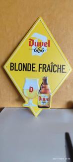 Metalen plaat van DUVEL., Ophalen of Verzenden, Zo goed als nieuw, Reclamebord, Plaat of Schild, Duvel