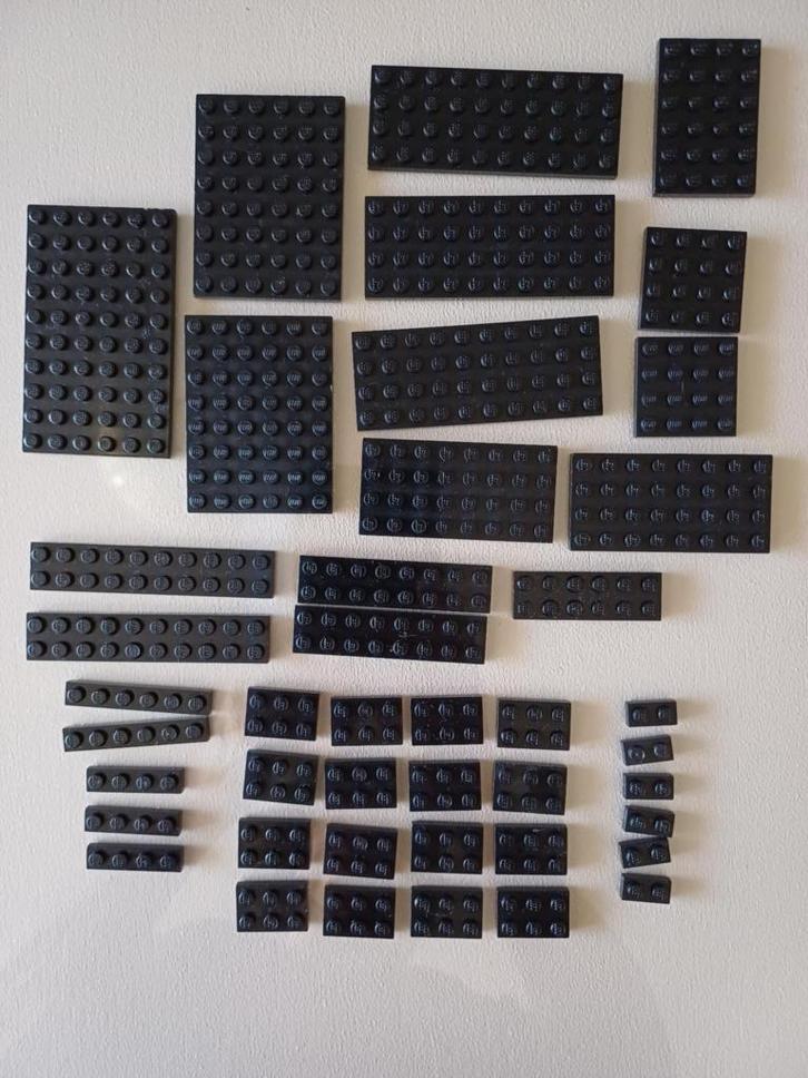 Lotje Lego zwarte platte basis steentjes zie objecten, Kinderen en Baby's, Speelgoed | Duplo en Lego, Gebruikt, Lego, Ophalen