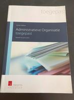 Administratieve organisatie toegepast handboek, Ophalen of Verzenden, Gelezen, Hogeschool, Larcier intersentia