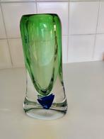 Stijlvolle Kristallen vaas Jablonski, Huis en Inrichting, Woonaccessoires | Vazen, Ophalen, Zo goed als nieuw, Groen, Overige materialen