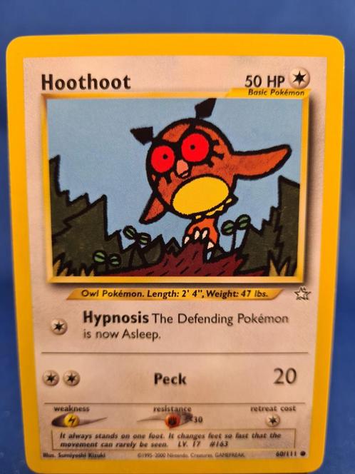Hoothoot 60/111 - Neo Genesis, Hobby en Vrije tijd, Verzamelkaartspellen | Pokémon, Gebruikt, Verzenden