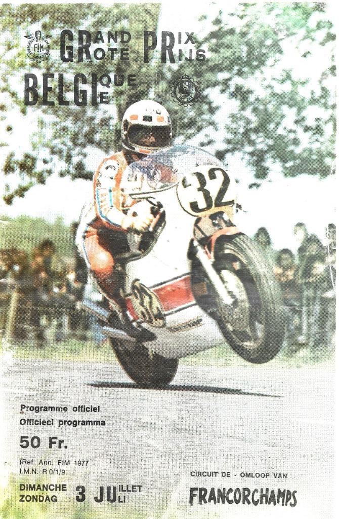 Programme - Moto - G.P Belgique - Francorchamps 1977, Envoi, Utilisé