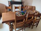 Salle à manger (table + 6 chaisses), Maison & Meubles, Comme neuf, Chêne, Rectangulaire, 50 à 100 cm