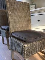 6 rieten stoelen, Huis en Inrichting, Stoelen, Ophalen, Gebruikt, Riet of Rotan, Vijf, Zes of meer stoelen