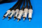 Câble RCA Audio/Video Composit HD mâle-mâle - 5m, TV, Hi-fi & Vidéo, Câbles audio & Câbles de télévision, Comme neuf, Câble de composant