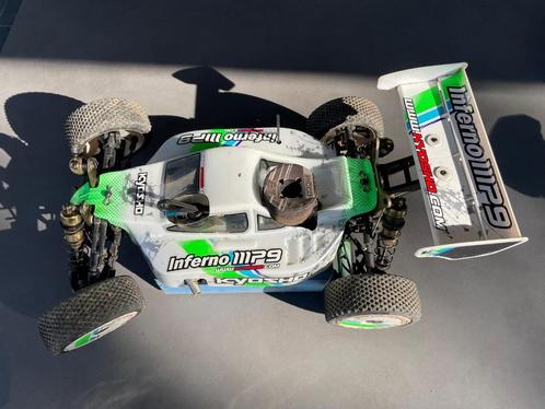 Kyosho Inferno MP9, Hobby en Vrije tijd, Modelbouw | Radiografisch | Auto's, Zo goed als nieuw, Auto offroad, Benzine, Schaal 1:8