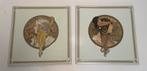 2x Alphonse Mucha Byzantine Heads Ltd Edition Ceramic Tile, Antiek en Kunst, Ophalen of Verzenden