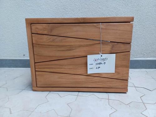 Meuble de WC/sdb suspendu en teck 40cm (COSY - Wanda), Huis en Inrichting, Badkamer | Badkamermeubels, Nieuw, Wastafelkast, Minder dan 100 cm