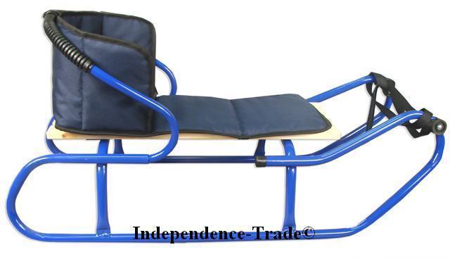 Slee + Rugleun + Matrasje NU -20€ Korting + GRATIS Voetenzak, Kinderen en Baby's, Speelgoed | Buiten | Sleeën, Nieuw, Rugleuning