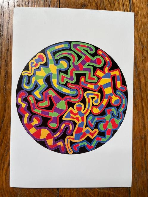 Carte postale Keith Haring 1993, Antiek en Kunst, Kunst | Schilderijen | Modern