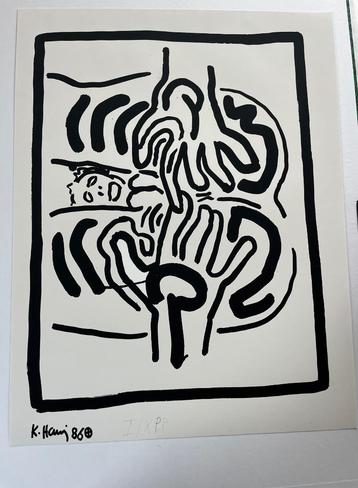 Keith Haring print 1986 beschikbaar voor biedingen