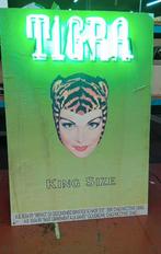 Tigra lichtreclame sigaret neon mancave vintage, Verzamelen, Gebruikt, Ophalen