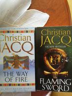 Christian JACQ - 2 livres - anglais - comme neuf, Livres, Comme neuf, Jacq, Enlèvement ou Envoi, Fiction