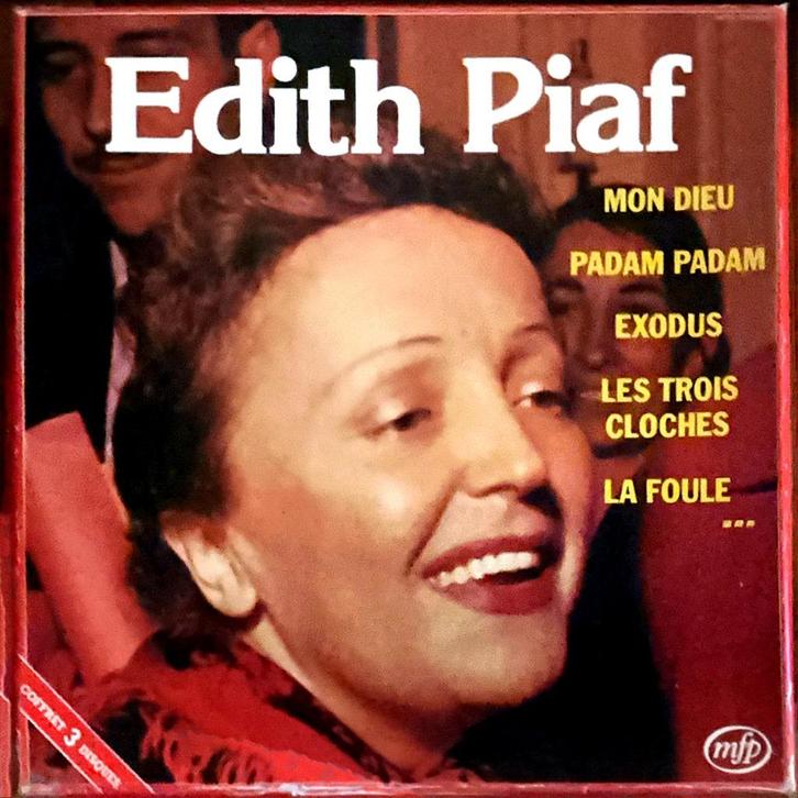 Edith Piaf — Set van 3 schijven (LP op vinyl), Cd's en Dvd's, Vinyl | Wereldmuziek, Gebruikt, Europees, 10 inch, Ophalen of Verzenden