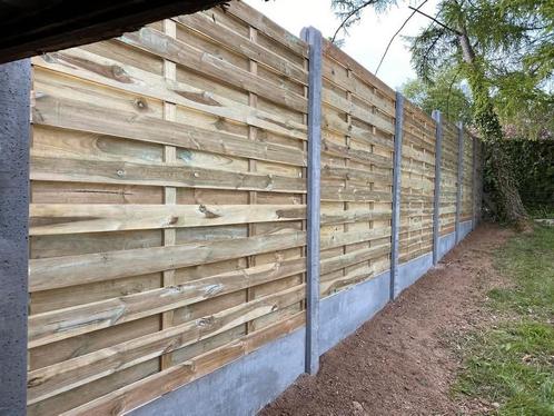 Clôture béton  Clôture rigide Clôture bois Clôture composite, Tuin en Terras, Tuinschermen, Zo goed als nieuw