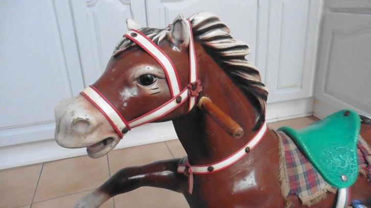 Cheval à bascule ancien pour enfants, Antiquités & Art, Antiquités | Jouets, Enlèvement