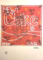 Unieke Litho + certificaat • Keith Haring “Andy mouse” Cola, Antiek en Kunst, Kunst | Litho's en Zeefdrukken, Ophalen of Verzenden