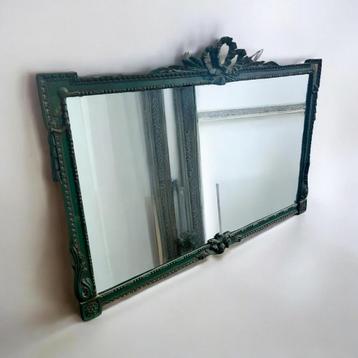 Miroir baroque vert vintage 