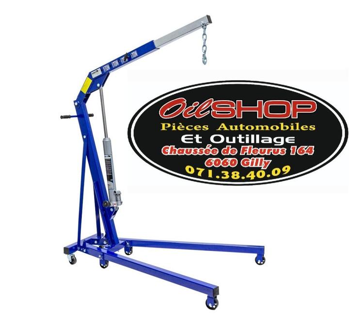 Grue d'atelier 1 tonne, Doe-het-zelf en Bouw, Lieren en Takels, Nieuw, Ophalen