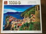 Puzzel King 1000 stukjes Vernazza Italy, Ophalen of Verzenden, 500 t/m 1500 stukjes, Gebruikt, Legpuzzel