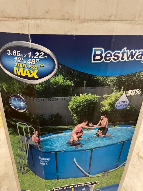 Bestway Steel Pro Max 3,66x1,22m zwembad, Tuin en Terras, Zwembaden, Ophalen