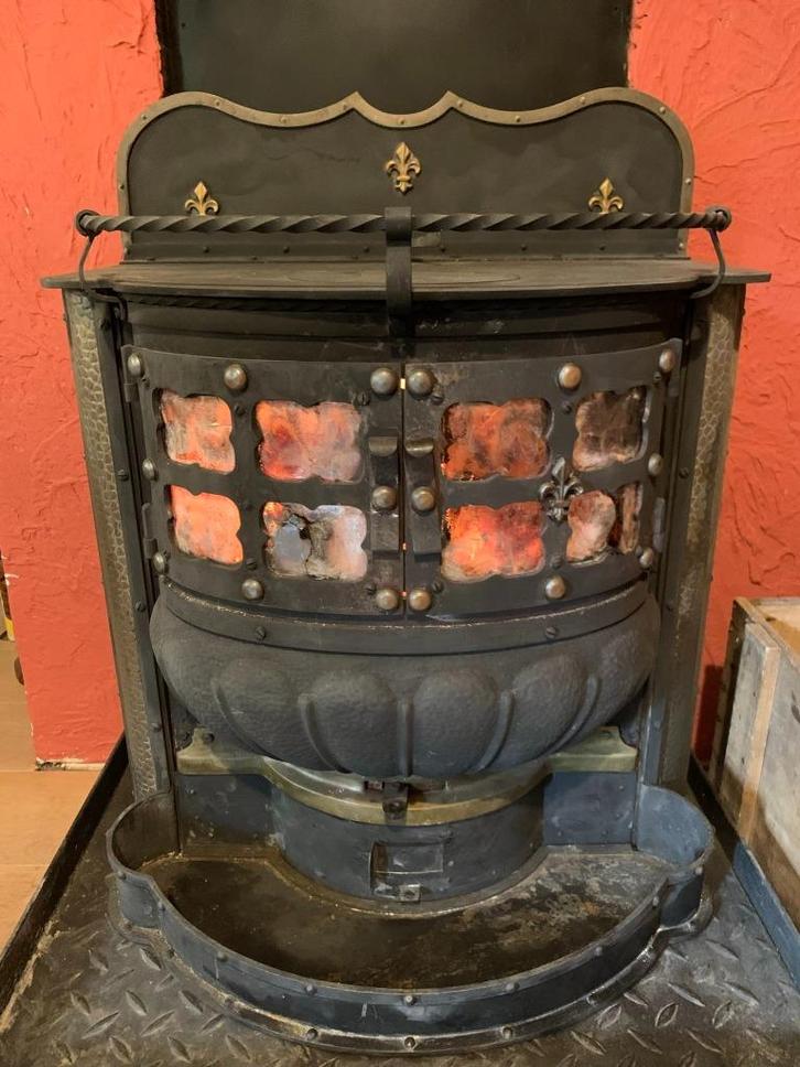 Gerenoveerde kachel, Huis en Inrichting, Kachels, Gebruikt, Vrijstaand, Houtkachel, Hout, Ophalen of Verzenden