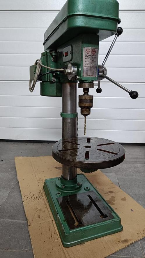 Kolomboor PEREL Heavy Duty 160-3025 rpm, Doe-het-zelf en Bouw, Gereedschap | Boormachines, Gebruikt, Kolomboormachine, Minder dan 400 watt