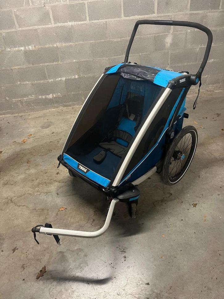 Thule Chariot Cab, Fietsen en Brommers, Fietsaccessoires | Aanhangwagens en Karren, Gebruikt, Kinderkar, Vering, Ophalen