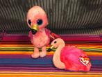 Peluche + porte monnaie Autruche flamand roseTY neufs 6€/2, Neuf