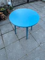 Zijdeglans blauw bijzettafeltje, Enlèvement, Comme neuf