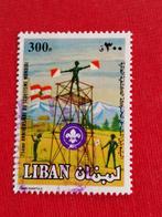Libanon 1983: scouts, vlaggen, Postzegels en Munten, Ophalen of Verzenden, Gestempeld