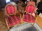 Paar uitgesneden houten fauteuils, Antiek en Kunst, Ophalen