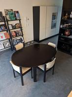 Tafel en stoelen, Ophalen of Verzenden, Zo goed als nieuw, Ovaal