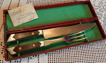 Oude, vintage trancheerset  beschikbaar voor biedingen