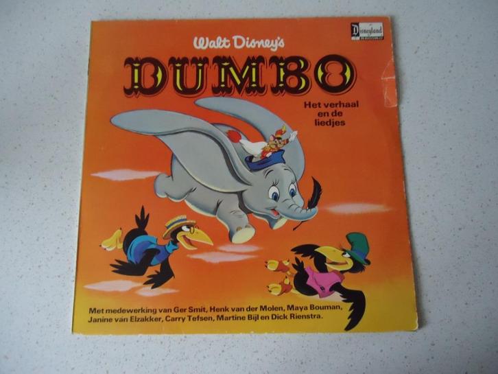 LP "Walt Disney's DUMBO" anno 1974., Cd's en Dvd's, Vinyl | Kinderen en Jeugd, Gebruikt, Verhaal of Sprookje, Ophalen of Verzenden